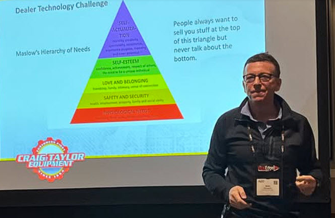 Sean at AED conference