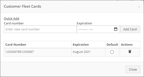 newfleetcard for April 21st, 2021 Release Notes