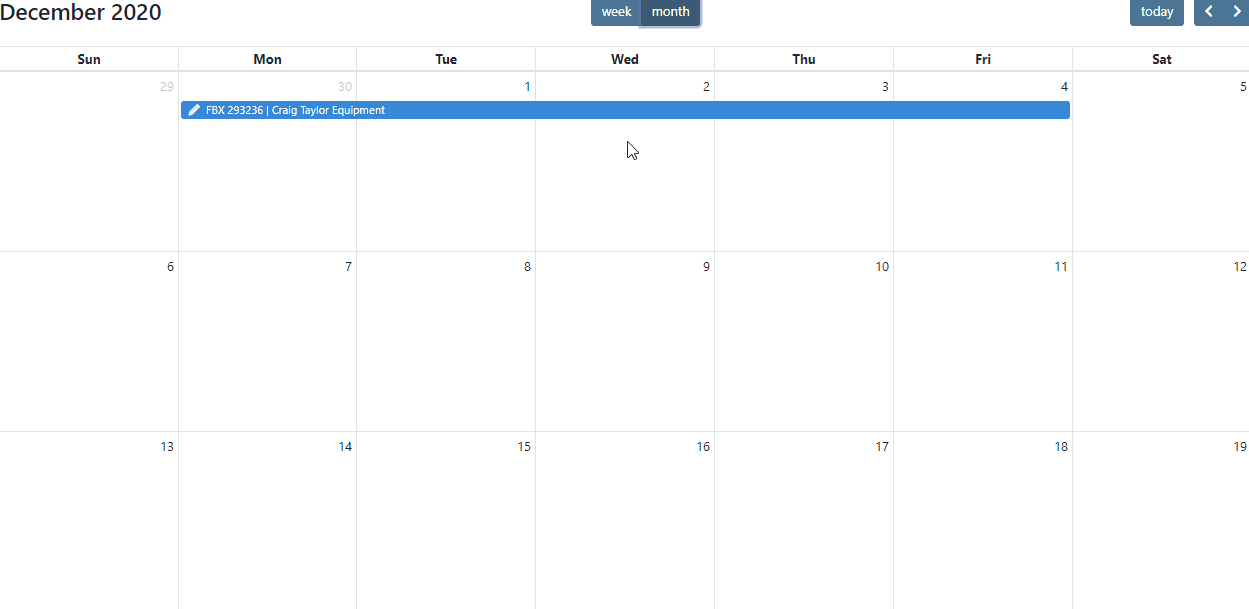 date selector for Flyntlok Website