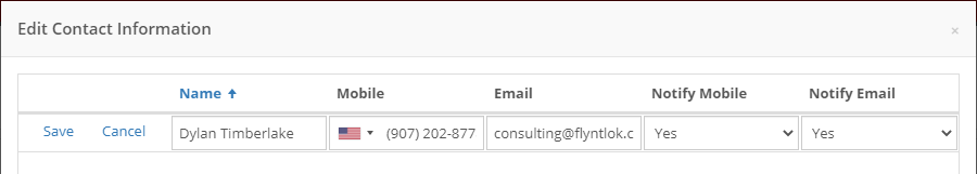 EditContact for Flyntlok Website