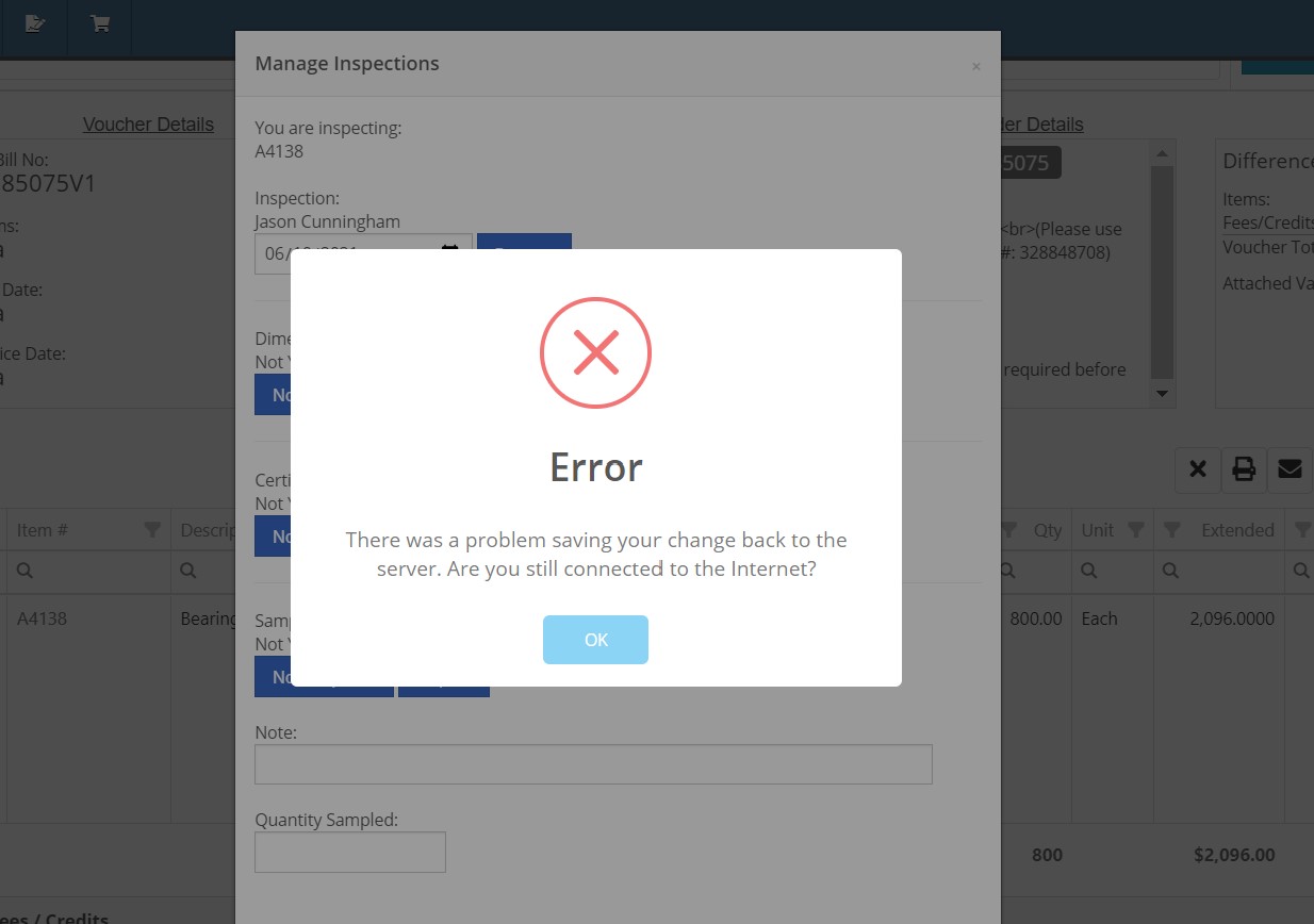 ERROR 1 for June 30th 2021 Release Notes