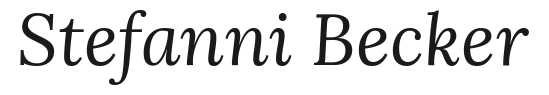 Stefanni Becker logo and home page link