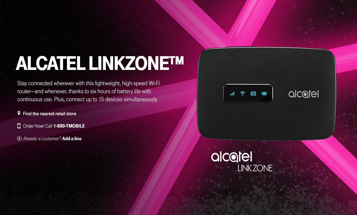 Alcatel LinkZone digital campaign for desktop