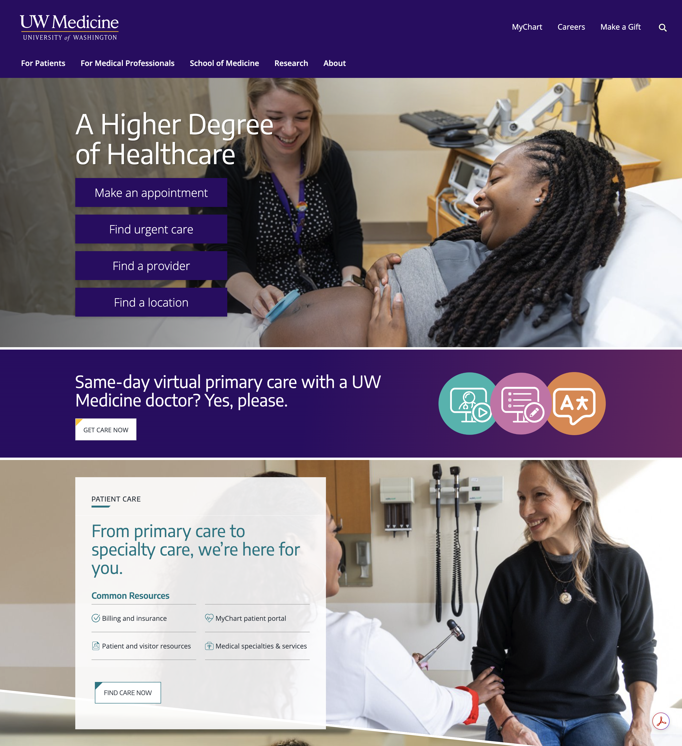 UW Medicine home page