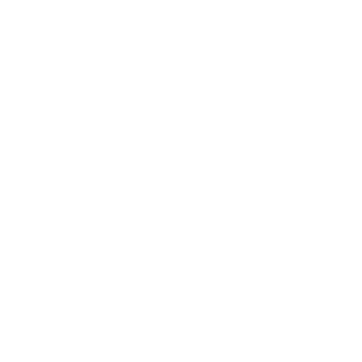 Icono blanco de Teléfono, estilo outline round border.