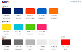 Early BCP UI kit showcasing static color styles, inconsistent components, and lack of reusable design foundations across projects