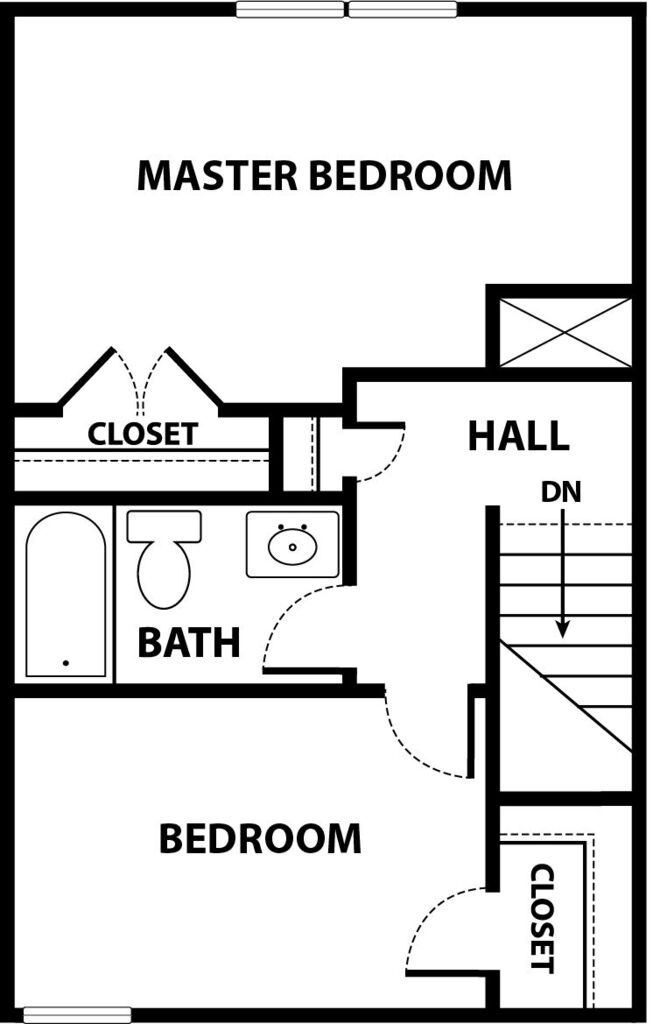 2 Bedroom layout