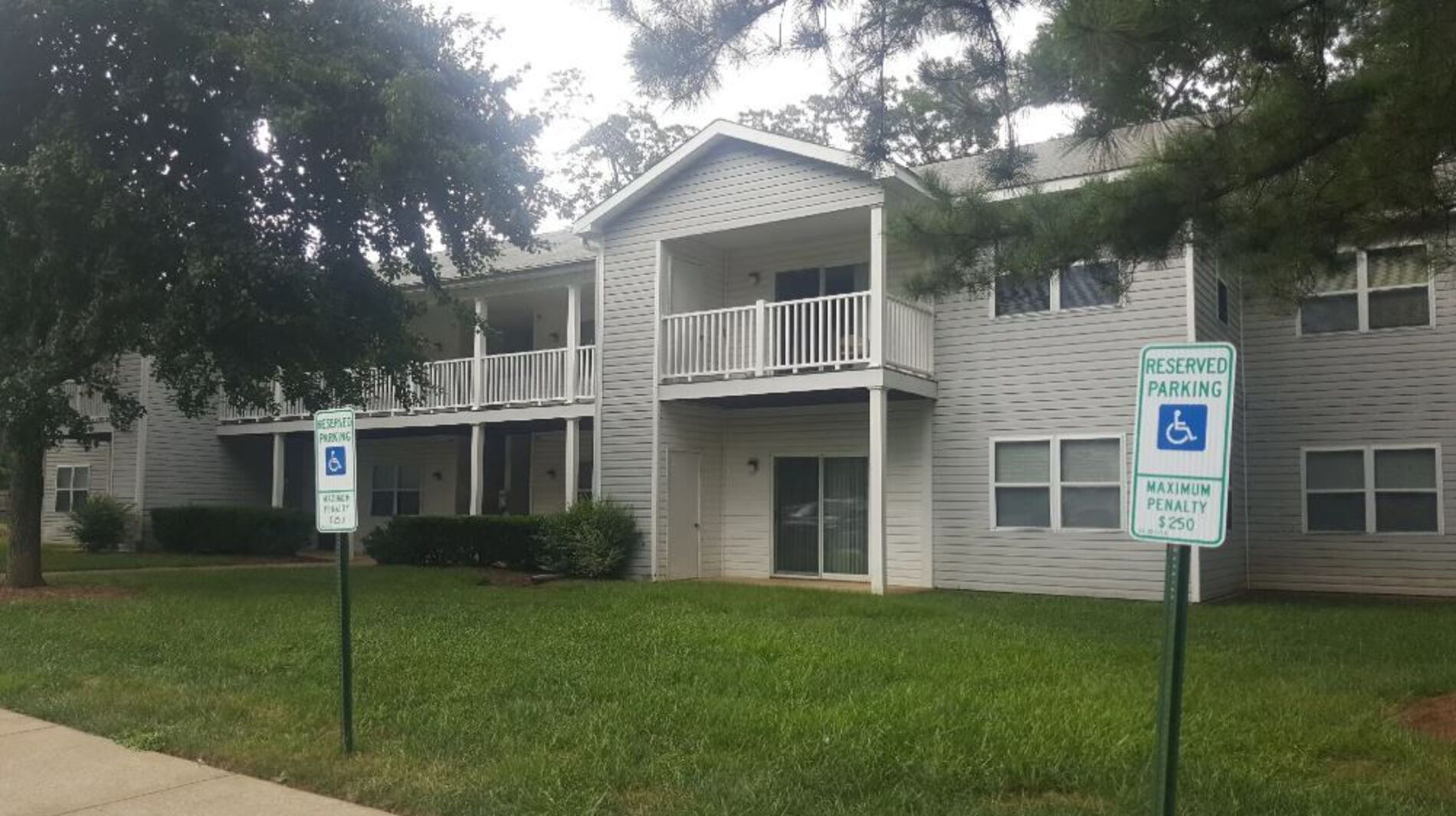 Exterior view of apartments