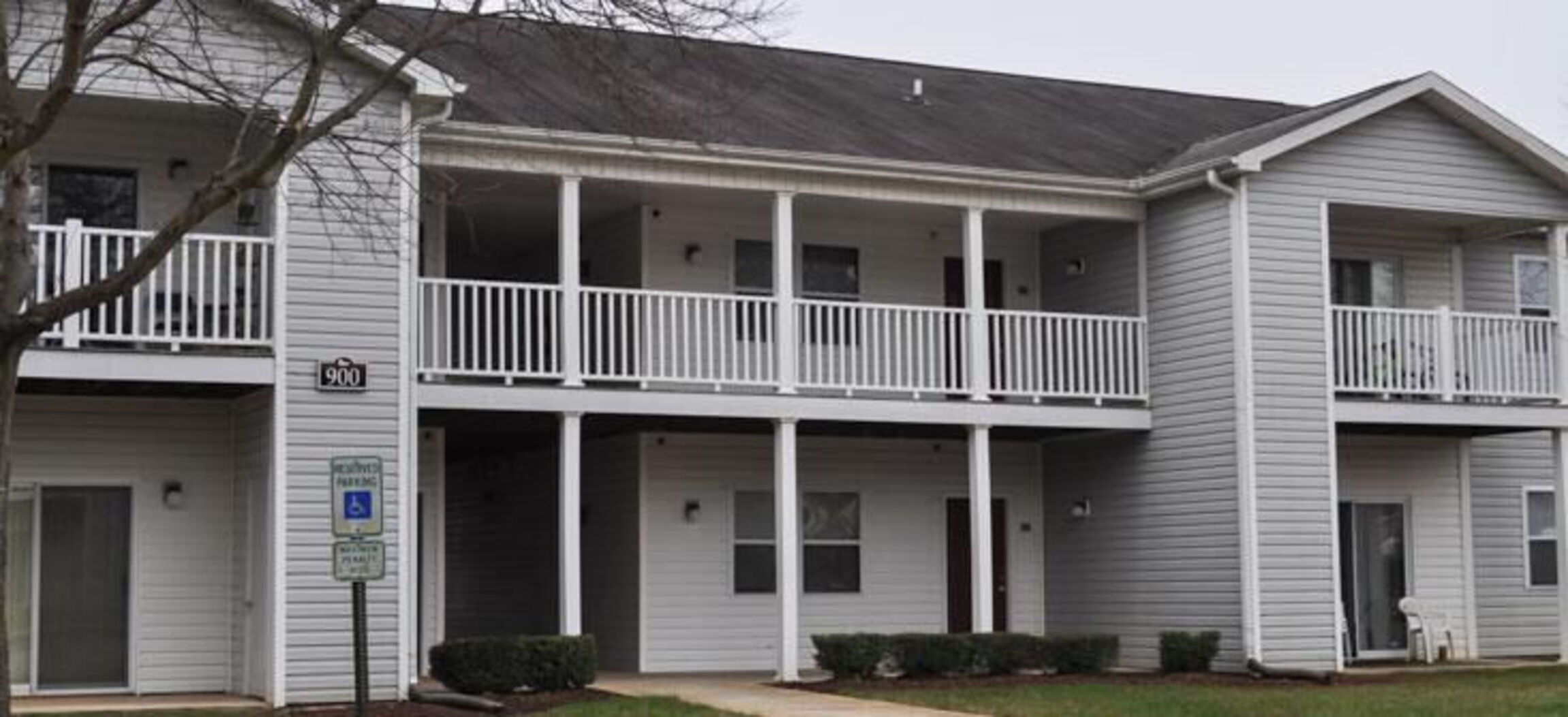 Exterior view of apartments