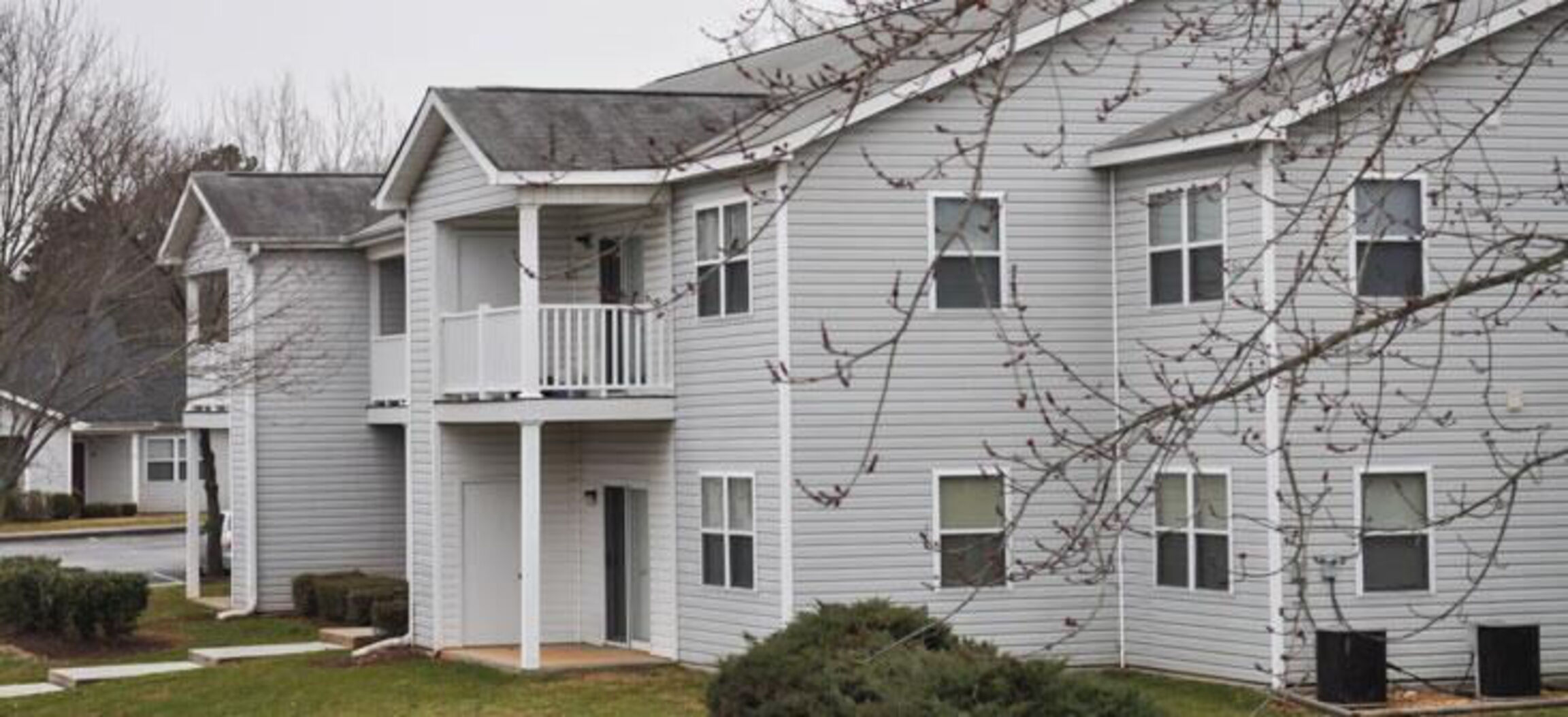 Exterior view of apartments