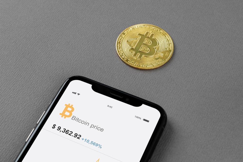 Bitcoin na telefonu