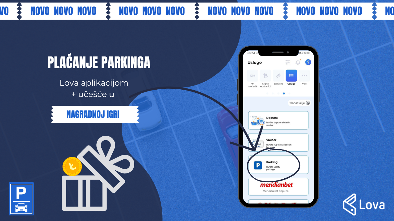 Baner - plaćanje parkinga