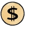 Coin with dollar sign
