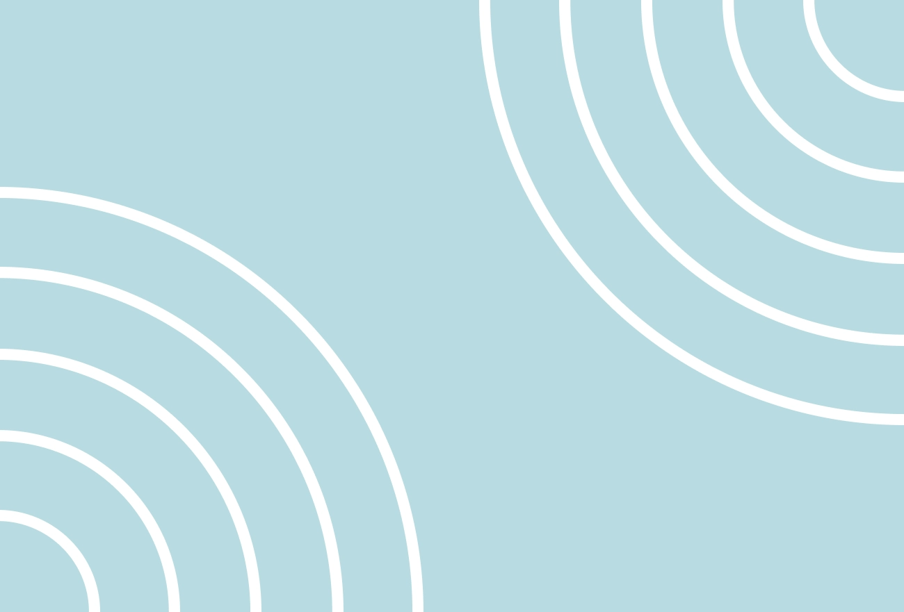 White curved lines forming wave pattern on light blue background