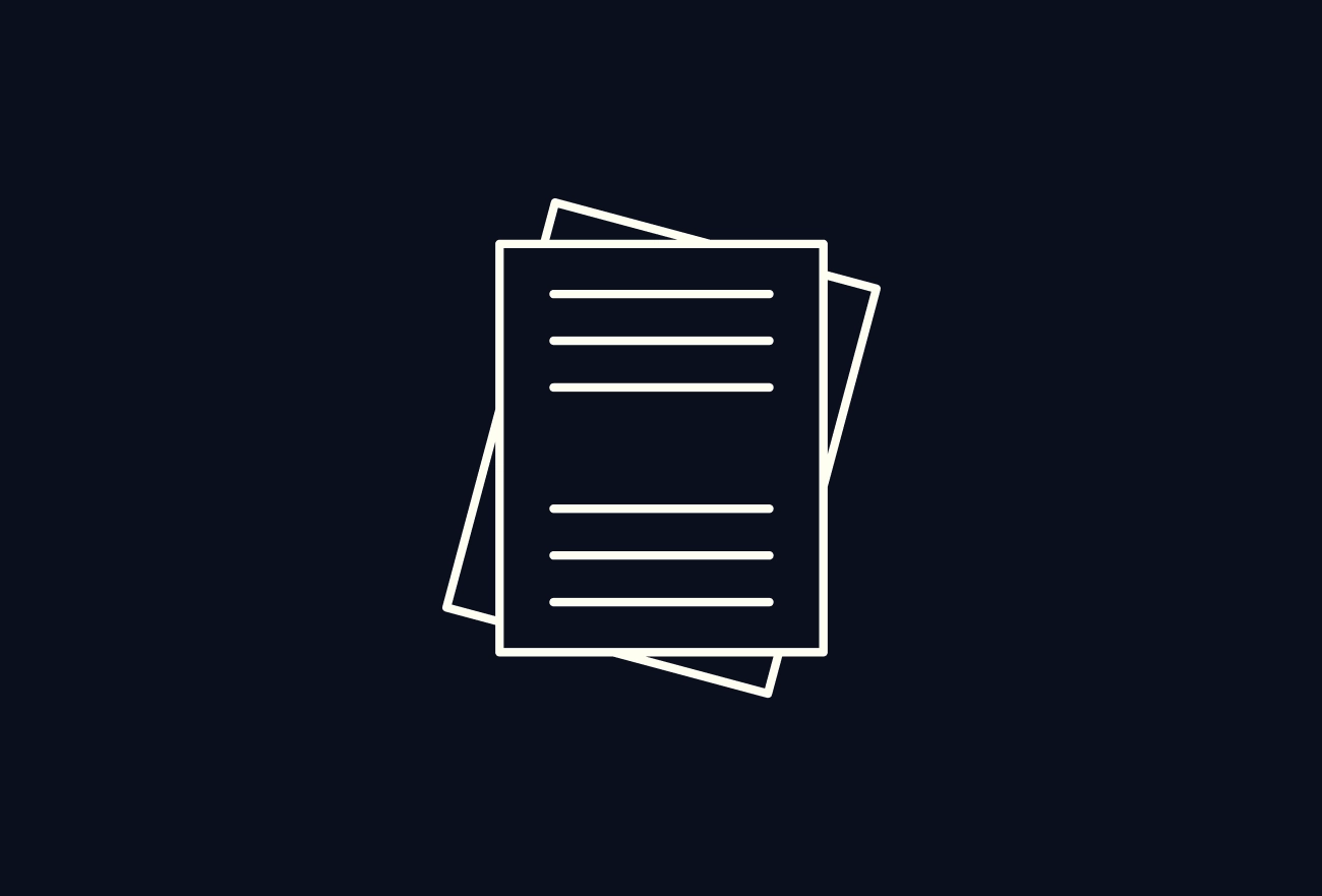 Documents with text lines icon on dark background