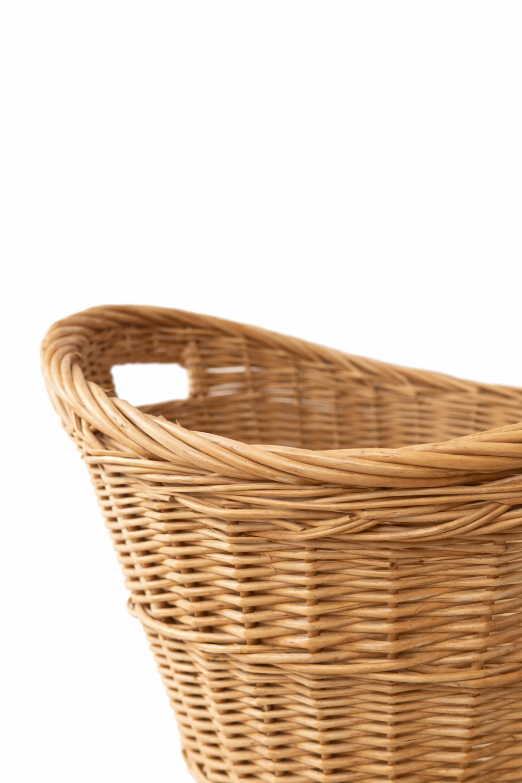 panier en osier type linge