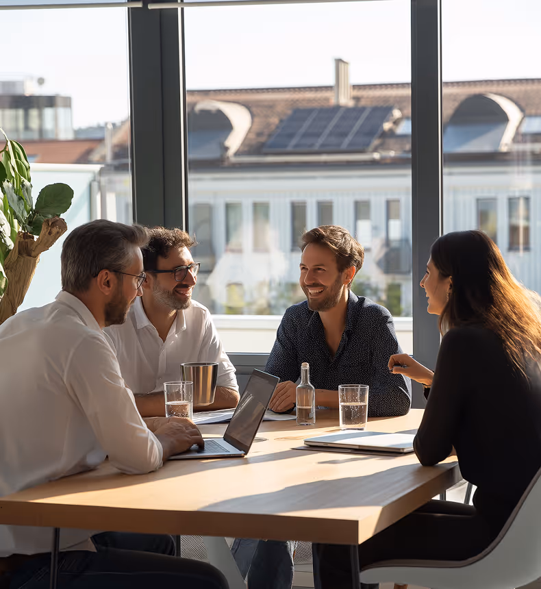 Windpark Anlage mit PV Freiflächenanlage