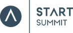 Logo des START SUMMIT mit einem stilisierten A in einem Kreis auf der linken Seite.