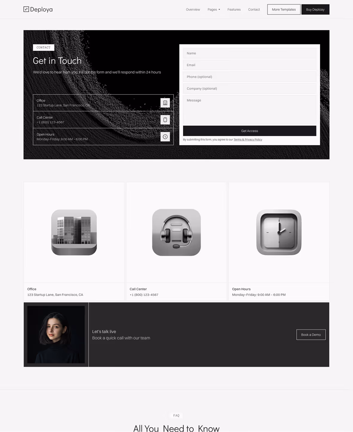 Deploya – AI & SaaS Webflow Template