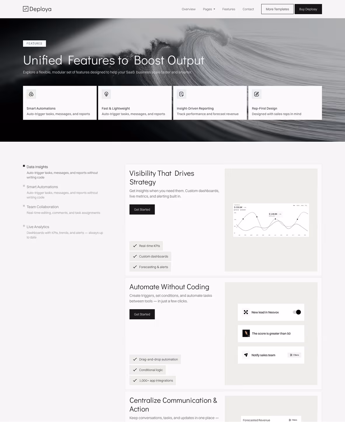 Deploya – AI & SaaS Webflow Template