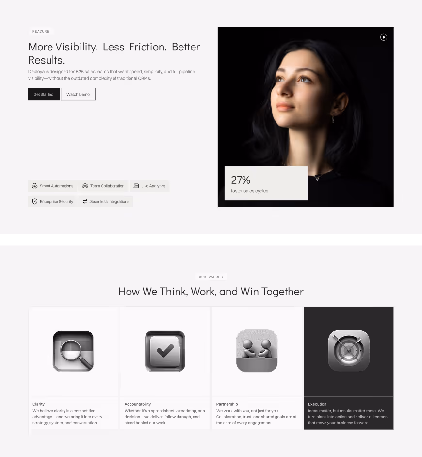 Deploya – AI & SaaS Webflow Template