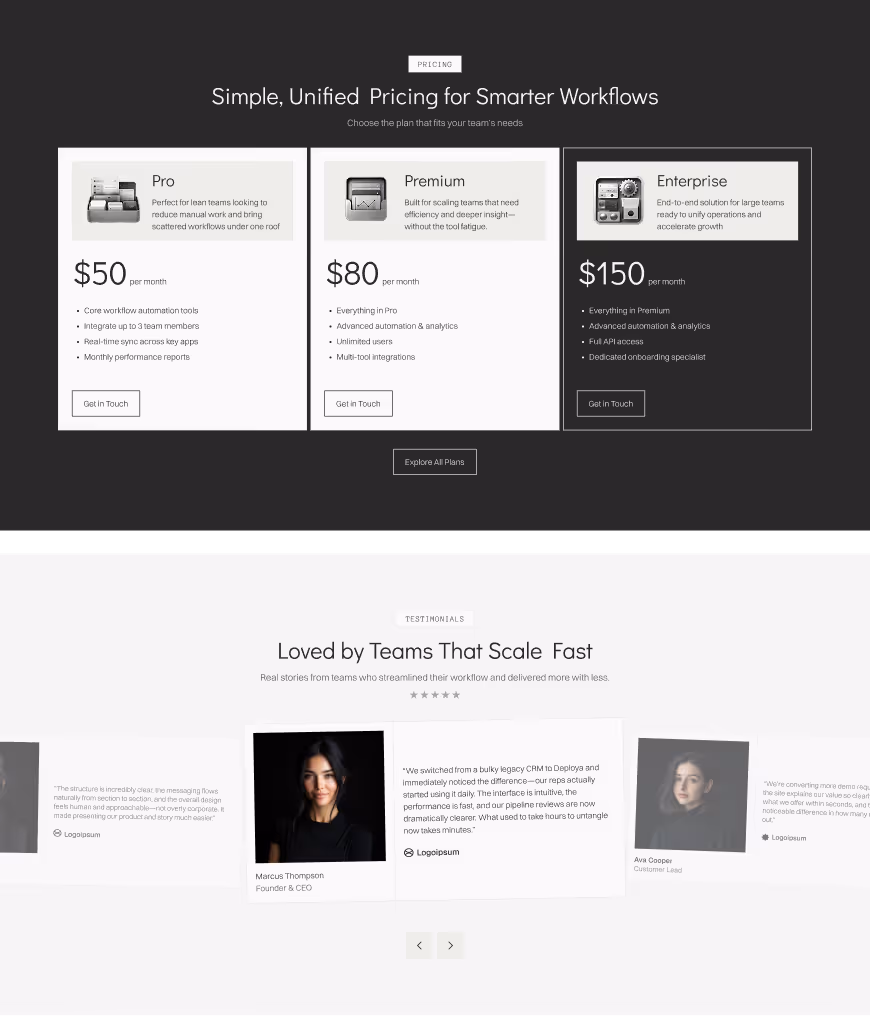 Deploya – AI & SaaS Webflow Template