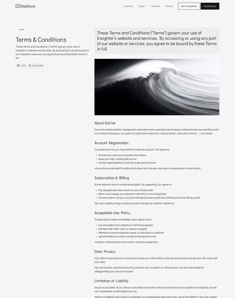 Deploya – AI & SaaS Webflow Template