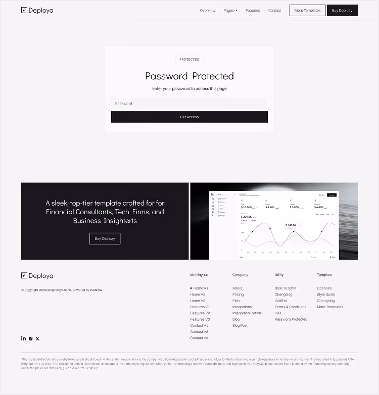 Deploya – AI & SaaS Webflow Template