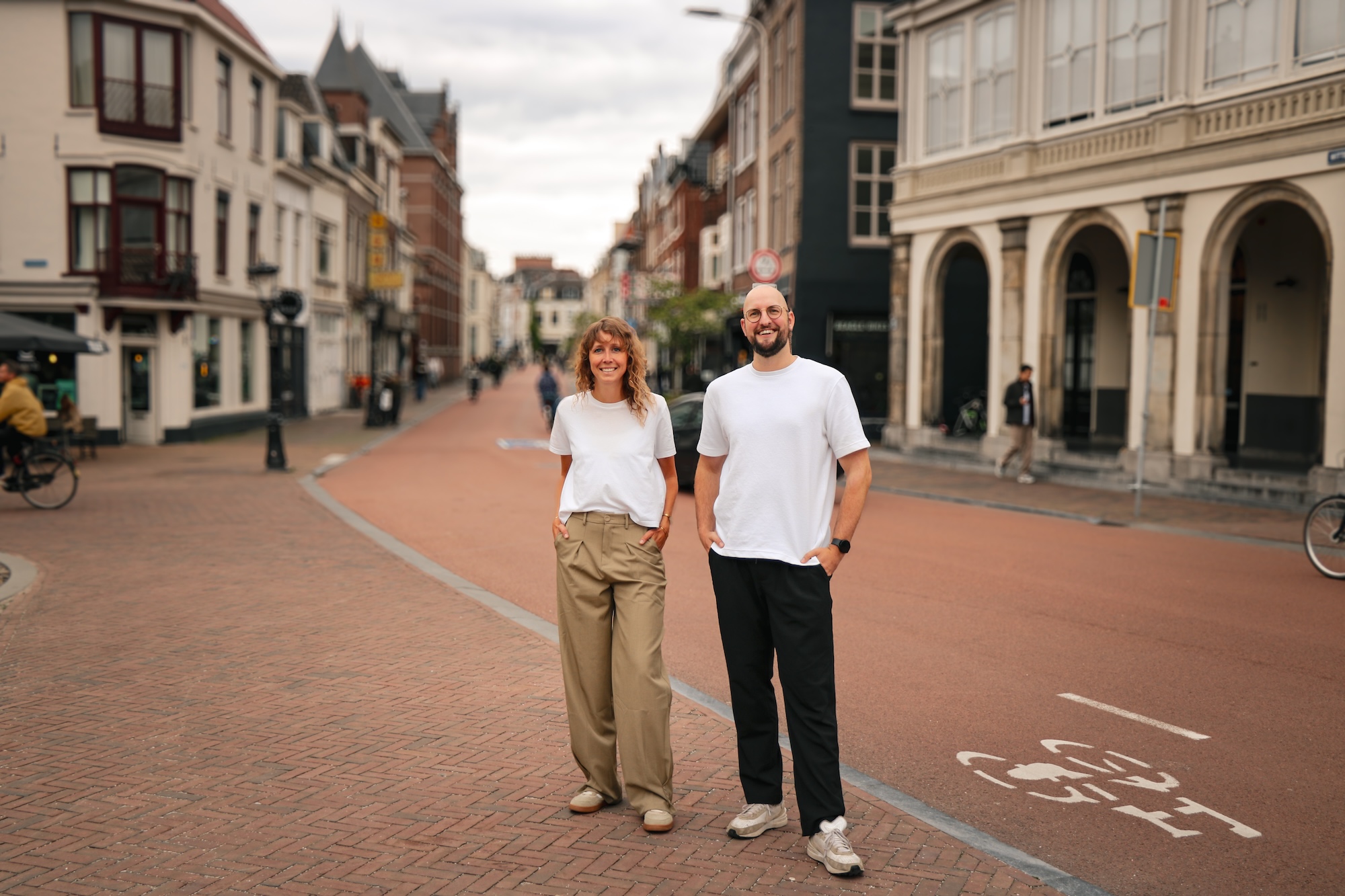 Oprichters Bart & Caroline van Micro marketing agency twelve in de binnenstad van Utrecht.