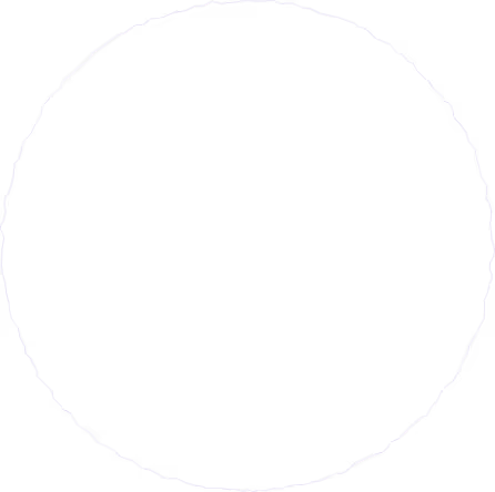 A black circle with a thin, wavy purple outline on a transparent background.