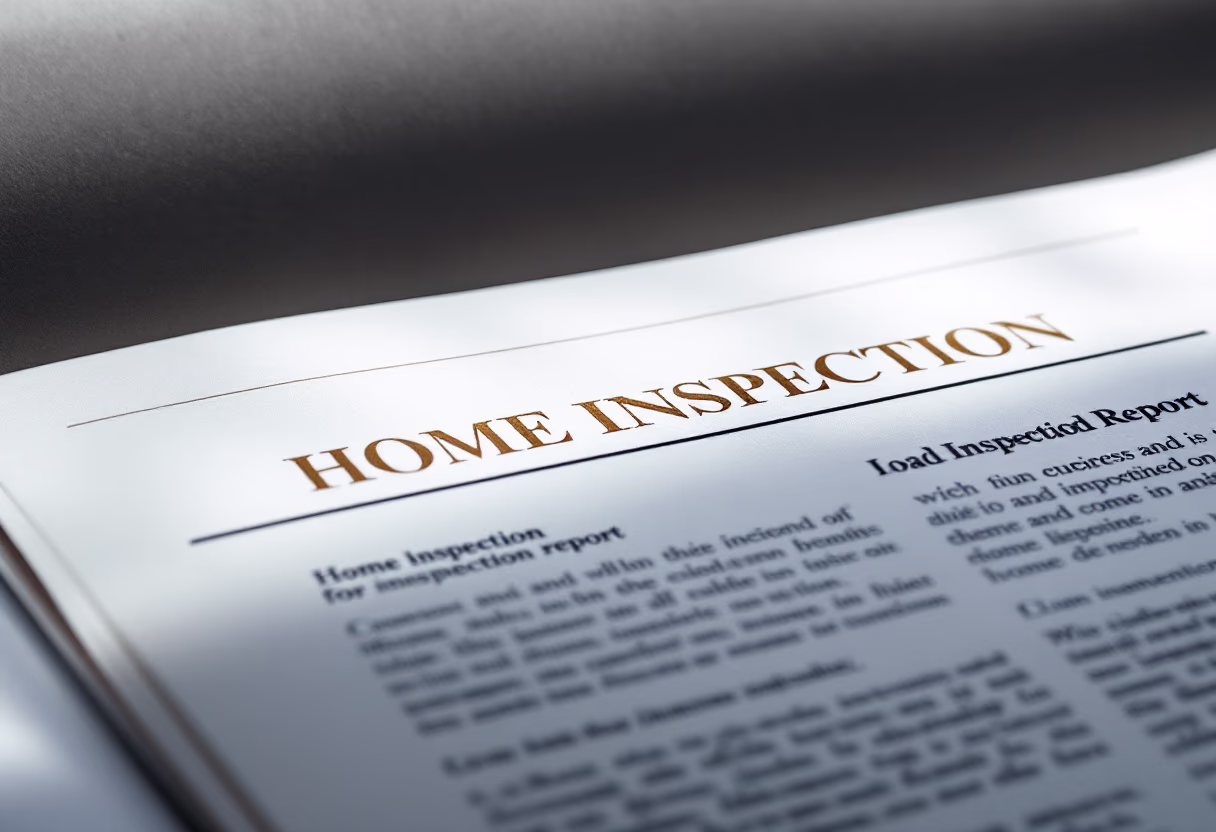 image of completed inspection report (for a home inspector)