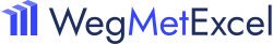 WegMetExcel logo with blue and green stylized columns next to the text WegMetExcel.