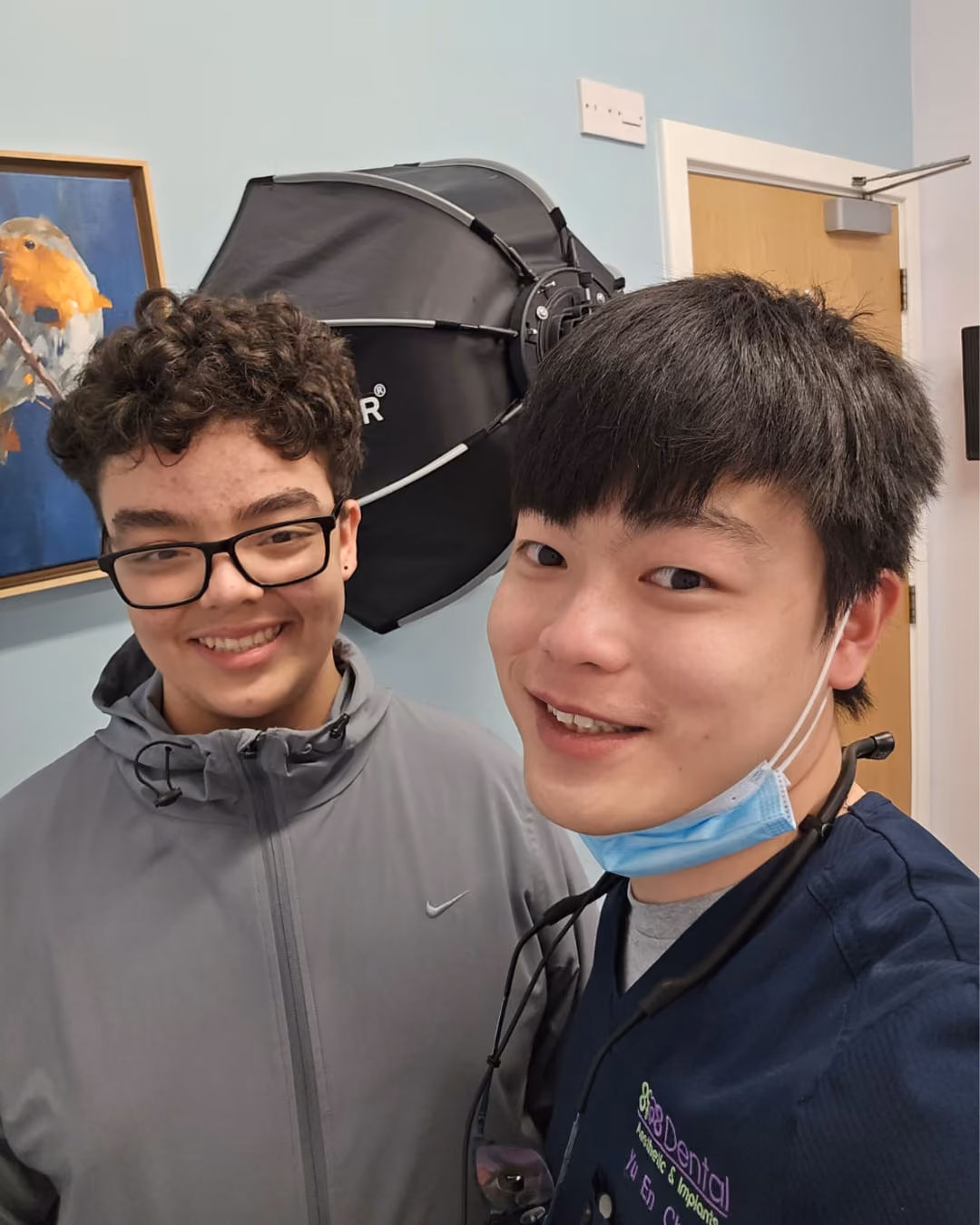 Yu En Cheah with a patient at 8to8 Dental