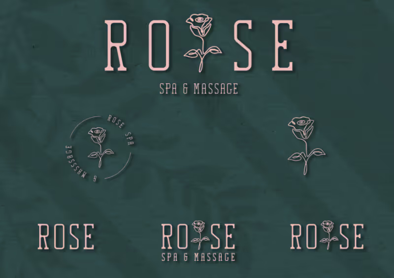 rose spa and massage logo