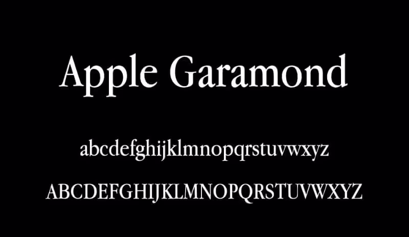 apple garamond