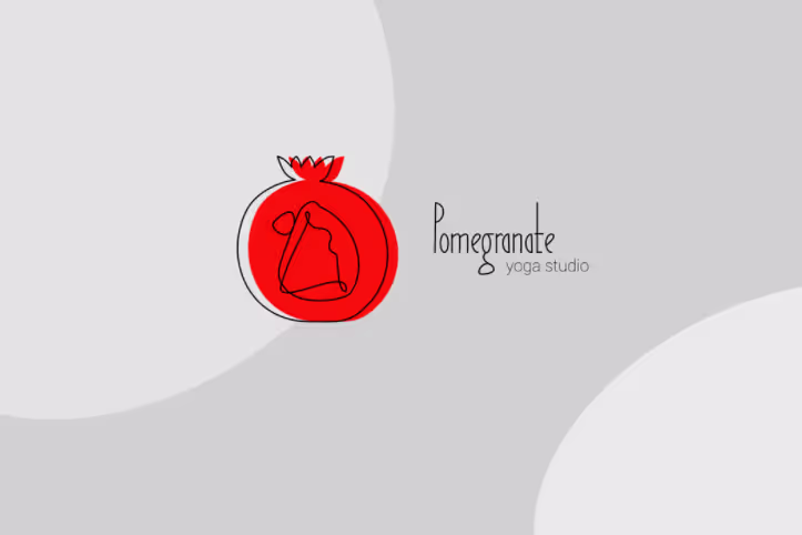 pomegranate yoga studio logo