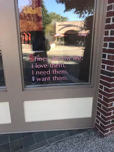 shoe shop sign fail