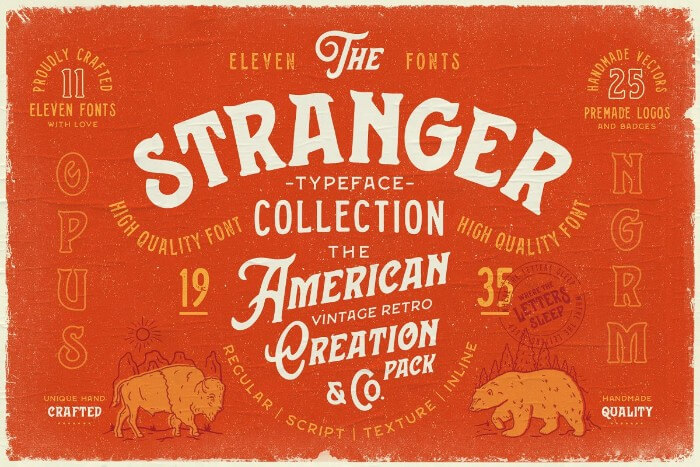 stranger font collection