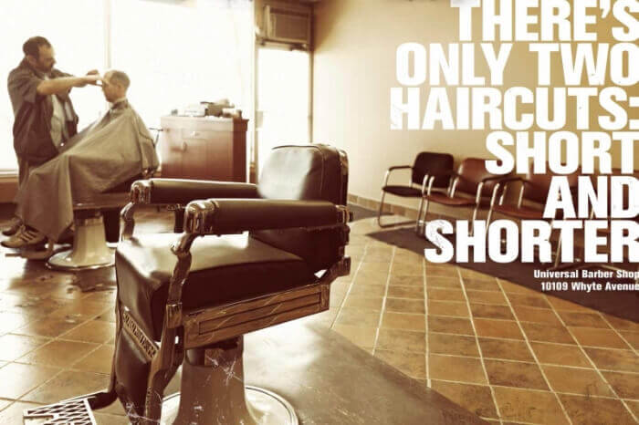 universal barber shop short and shorter