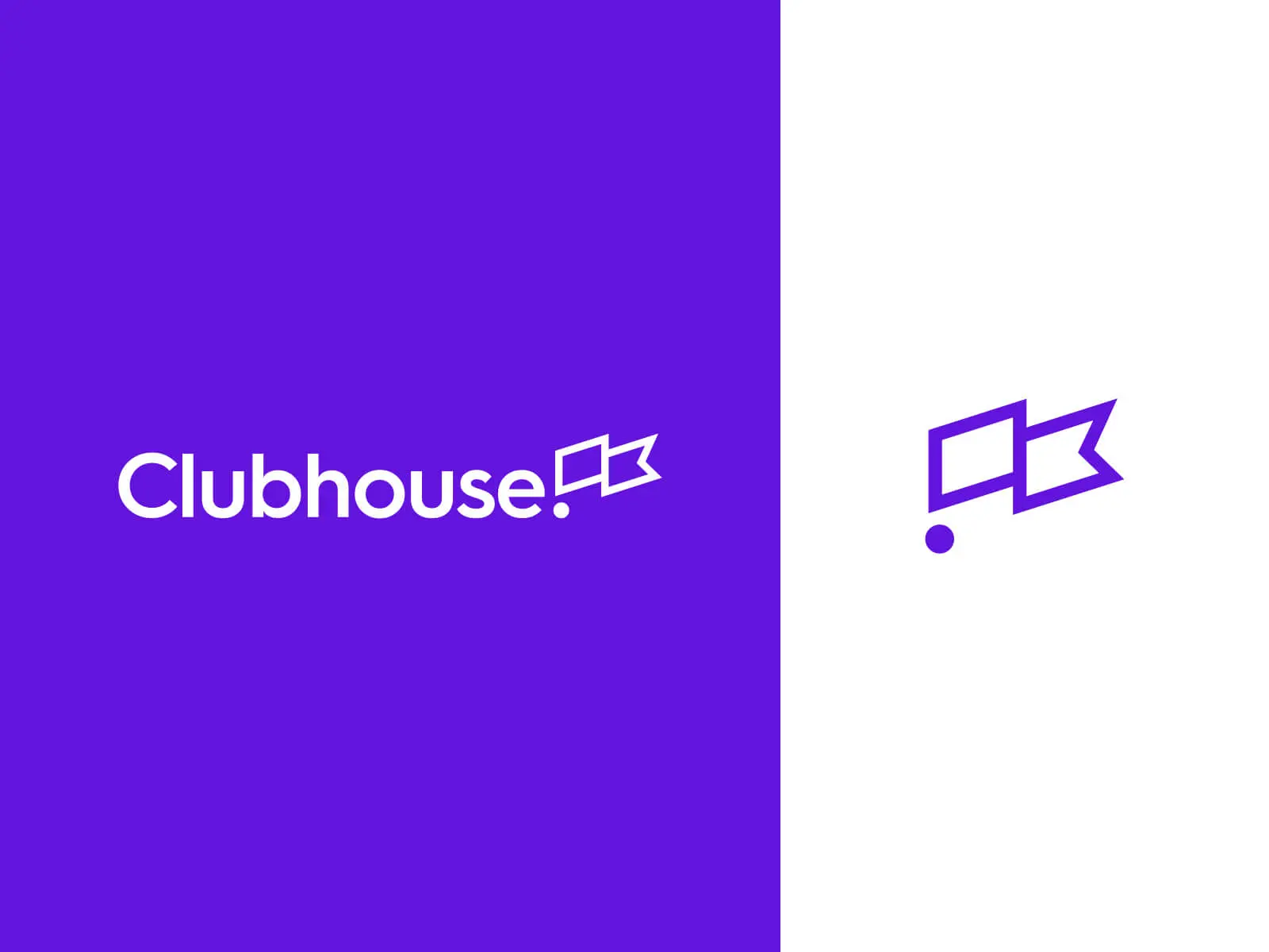 Clubhouse purple SaaS brand design