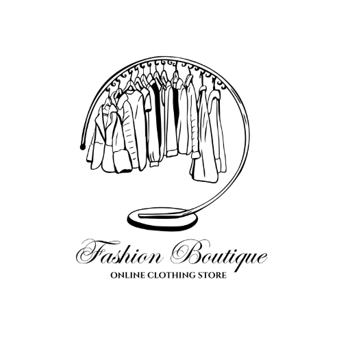Black and White Illustration Logo