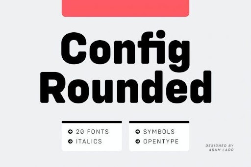 Config Rounded font YouTube thumbnail