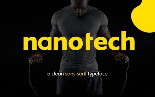 Nanotech font YouTube thumbnail