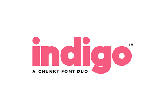 Indigo font YouTube thumbnail