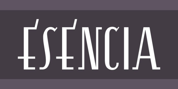 Esencia Art Deco summer font with European language support
