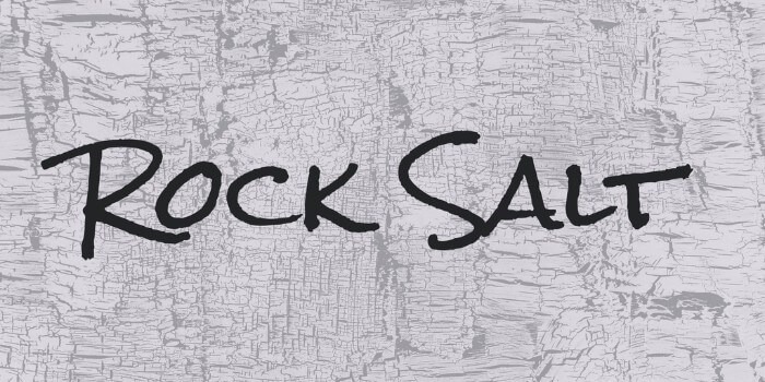 Rock Salt handwritten font for summer designs