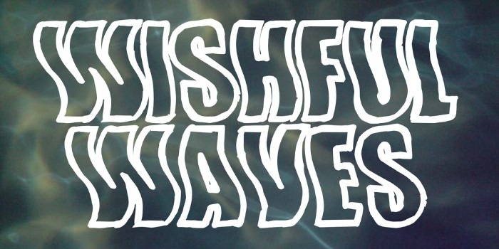 Wishful Waves wavy surf-inspired summer font