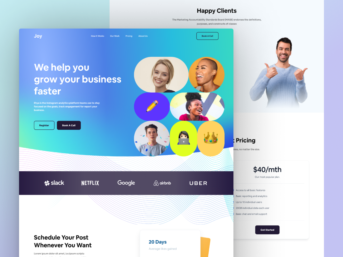 Landing pages 58