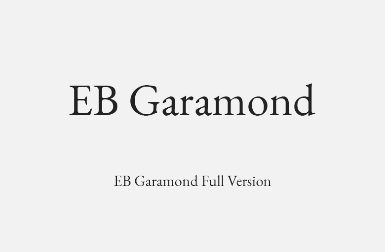 EB Garamond Font Family - Dafont Free