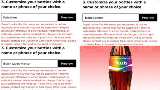 coca cola bottle fail